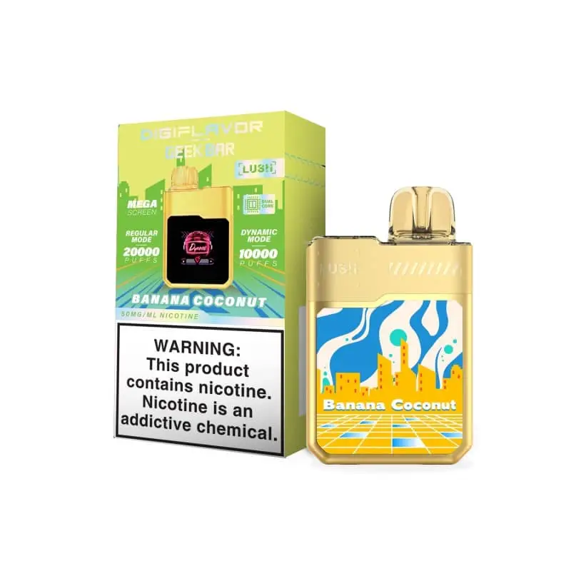 Geek Bar Banana Coconut Digiflavor LUSH 20K Disposable Vape
